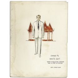 Marlon Brando Wardrobe Sketch From ''The Ugly American''