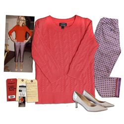 Jenna Elfman Screen Worn Cashmere Sweater, Pants & Shoes From ''1600 Penn'' -- With Wardrobe Tag & 2