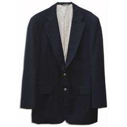 Dennis Hopper Navy Blue Jacket From 2008 TV Series ''Crash''