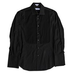 Dennis Hopper Owned & Worn Black Tuxedo Shirt by Ferragamo
