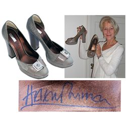 Pair of High Heels Worn & Signed By Legendary Actress Helen Mirren