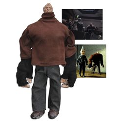 ''The Puppet Master'' Vintage Doll of Main Character Pinhead -- Crafted to Actual Size in Brown Swea