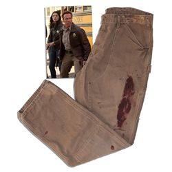 Arnold Schwarzenegger Screen-Worn Hero Jeans From His 2013 Comeback Feature, ''The Last Stand'' -- '
