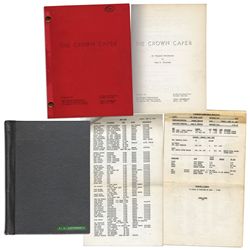''The Thomas Crown Affair'' Script Used by The 2nd Assistant Director -- Here Titled, ''The Crown Ca