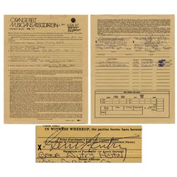 Contract Signed by Celebrated American Performer Gene Autry
