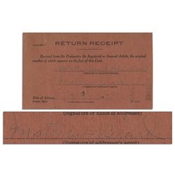 Matthew Beard's Signature -- ''Stymie'' From ''Our Gang'' in the 1930's