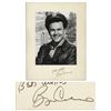 Image 1 : Bob Crane 11'' x 14'' Photo Signed on the Mat -- Crane Smiles in Costume as Col. Hogan From ''Hogan'
