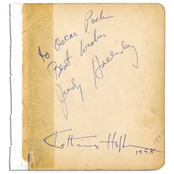 Katharine Hepburn, Judy Holliday & Mary Martin Signatures From Autograph Album Page