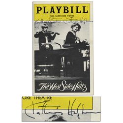 Katharine Hepburn Signed Playbill From Her Tony-Nominated Role in Broadway Show ''West Side Waltz''