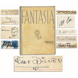 Fantastic Copy of ''Fantasia'' Signed by Walt Disney -- Beautiful, Oversized Book Signed by the Pree