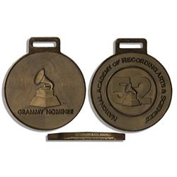 Grammy Nomination Medal From the 52nd Annual Ceremony in 2010 -- Solid Bronze Medal Made by Tiffany 
