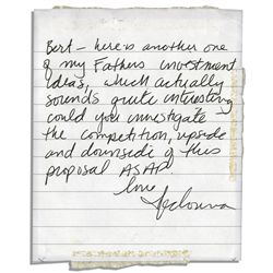 Madonna Autograph Letter Signed -- ''...could you investigate the competition, upside and downside..