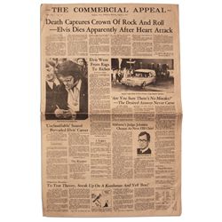 Elvis' Death Reported in Memphis Newspaper -- ''Death Captures Crown of Rock And Roll -- Elvis Dies.