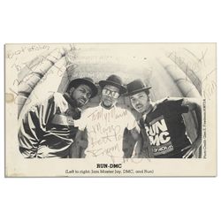 Rock & Roll Hall of Famers Run-DMC Photo Signed -- With Signatures of All 3 Members Run, DMC, & Jam 