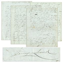 Swedish Opera Singer Jenny Lind Autograph Letter Signed