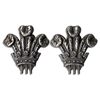 Image 1 : Prince of Wales Feathers Earrings Owned by The Duke & Duchess of Windsor