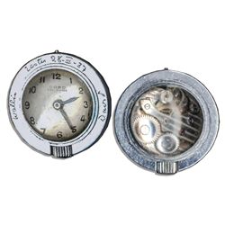Duchess of Windsor Personally Owned Fob Watch by Swiss Maker Cord -- Inscribed ''Wallis Easter 28-II