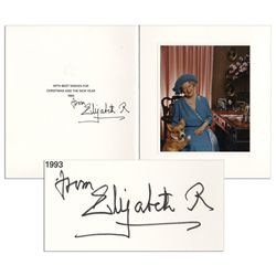 Queen Elizabeth the Queen Mother 1993 Royal Christmas Card