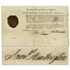 Image 1 : DOI Signer Samuel Huntington 1790 Document Signed as Governor of Connecticut