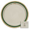 Image 1 : Jimmy Carter White House Used China -- Gleaming Emerald and Gilt Serving Platter From the Official S