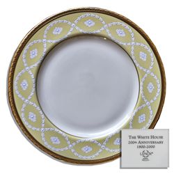 Bill Clinton White House China -- Entree Plate by Lenox From the Year 2000 -- Part of the First Orde