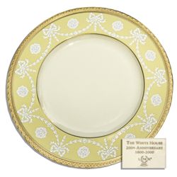 Clinton White House Used China -- Salad Plate by Lenox From the Year 2000 -- Fine