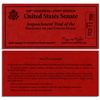 Image 1 : Bill Clinton Red Impeachment Trial Ticket