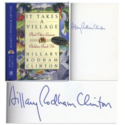 Hillary Rodham Clinton Signed ''It Takes a Village''