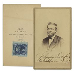 Schuyler Colfax CDV Signed