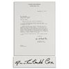 Image 1 : Lot of 2 Watergate TLS by Archibald Cox & Elliot L. Richardson -- ''...Nixon's resignation was in hi