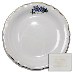 China Dinner Plate From Eisenhower's Presidential Airplane