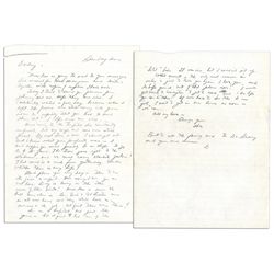 General Dwight Eisenhower Autograph Letter Signed to His Wife, Mamie -- ''...the only real reason I'