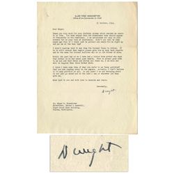 Excellent Dwight D. Eisenhower WWII-Dated Typed Letter Signed -- To His Brother, Edgar -- ''...You s