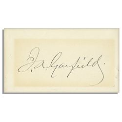 James Garfield Card Signed