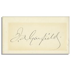 James Garfield Card Signed