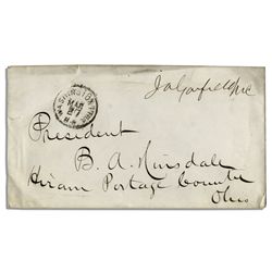 Rare James A. Garfield Free Frank Signed as a Congressman