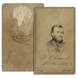 Ulysses S. Grant CDV Photo Signed - With PSA/DNA COA