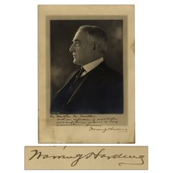 Warren G. Harding 9.75'' x 13.75'' Photo Signed