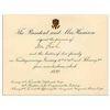 Image 1 : President Harrison 1892 Invitation to Three Dinners -- To Meet the Diplomatic Corps, Congress, the J