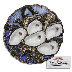 White House Used China -- Oyster Plate in the Rutherford B. Hayes Pattern Ordered by the Arthur or C