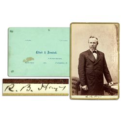 Rutherford B. Hayes Signed Cabinet Card -- With PSA/DNA COA