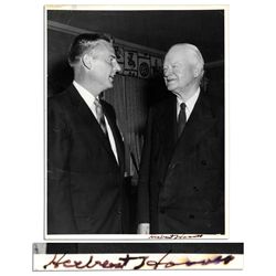 Herbert Hoover Signed 8'' x 10'' Photo