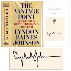 Lyndon B. Johnson Signed First Edition of His Memoir ''The Vantage Point: Perspectives on the Presid