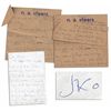 Image 1 : Jackie Onassis Collection of Three Handwritten Notes to Her Bergdorf Goodman Personal Shopper Marita