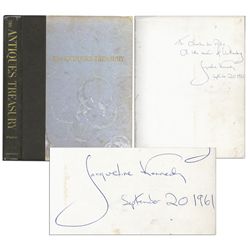 Jacqueline Kennedy Book Signed With Her Autograph Inscription As First Lady in 1961