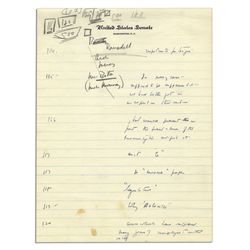 John F. Kennedy's Handwritten Notes From 1953 as a Young Senator