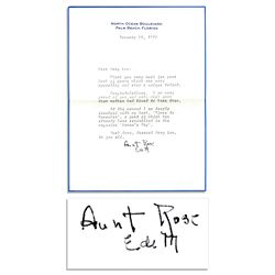 Rose Kennedy Typed Letter Signed -- ''...I am deeply involved with my book, 'Times to Remember'...''