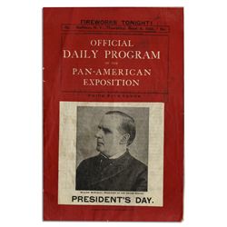 The Day Before William McKinley Was Assassinated, He Appeared at the Pan-American Exposition, Also t