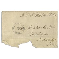 Rare Franklin Pierce Franking Signature