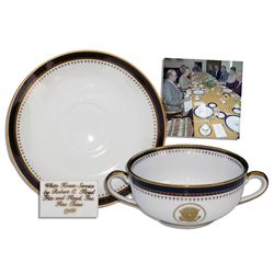 Ronald Reagan Presidential China Soup Bowl Set -- 1983 Exhibit Piece by Robert C. Floyd